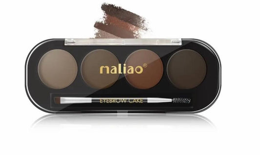 Maliao 4 Color Eyebrow Cake | Waterproof Brow Powder Palette JZCosmetics.com