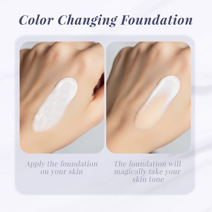 Maliao Color Changing Foundation | Smart Skin Tone Adaptive Liquid Foundation JZCosmetics.com
