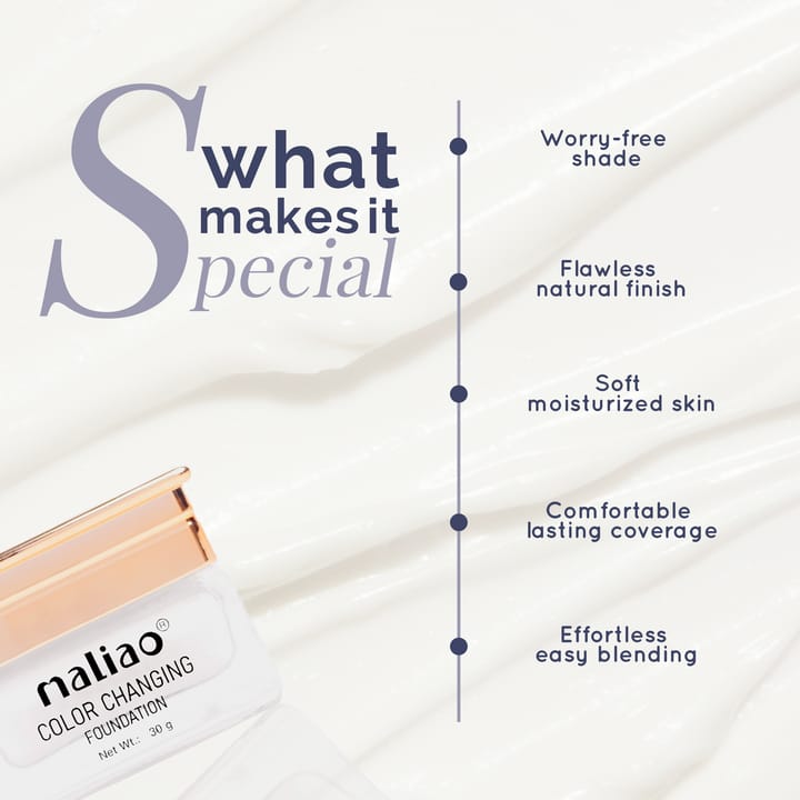 Maliao Color Changing Foundation | Smart Skin Tone Adaptive Liquid Foundation JZCosmetics.com