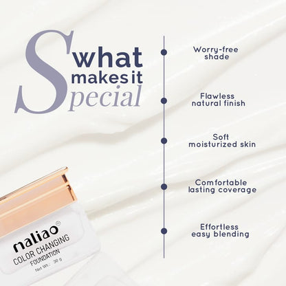 Maliao Color Changing Foundation | Smart Skin Tone Adaptive Liquid Foundation JZCosmetics.com