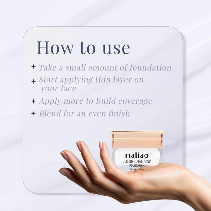 Maliao Color Changing Foundation | Smart Skin Tone Adaptive Liquid Foundation JZCosmetics.com