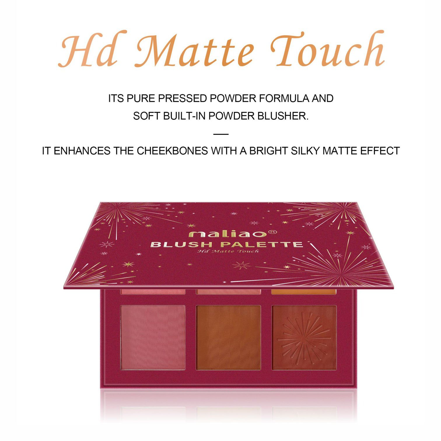Maliao HD Blush Palette 6 Color Matte Touch JZCosmetics.com