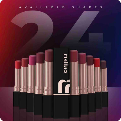 Maliao Super Non-Transfer Lipstick / Available in 24 Shades JZCosmetics.com