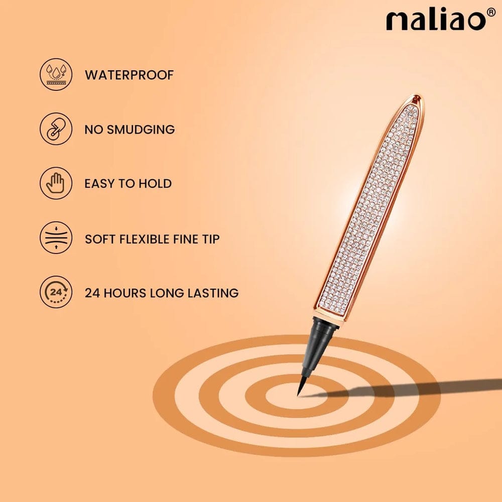 Maliao Ultimate Liquid Eyeliner – Ultra Black Waterproof & Smudge-Proof Precision Liner JZCosmetics.com