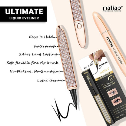 Maliao Ultimate Liquid Eyeliner – Ultra Black Waterproof & Smudge-Proof Precision Liner JZCosmetics.com