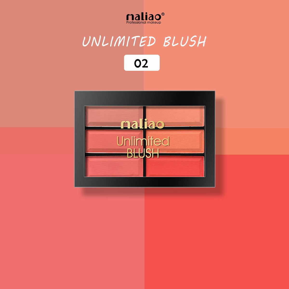 Maliao Unlimited Blush Palette JZCosmetics.com