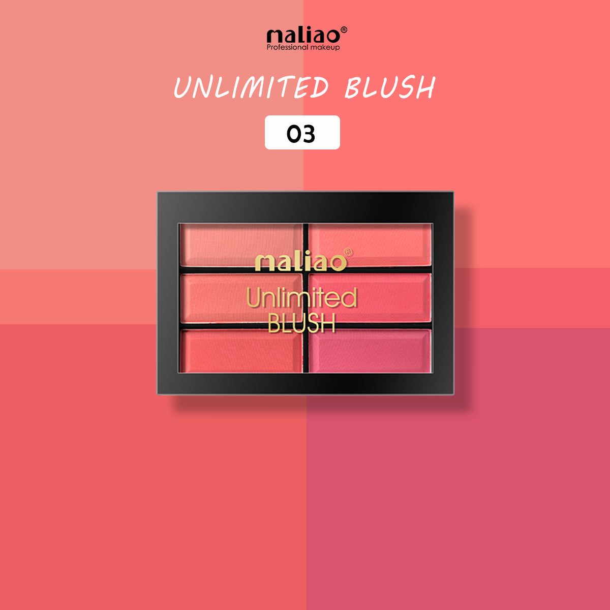 Maliao Unlimited Blush Palette JZCosmetics.com