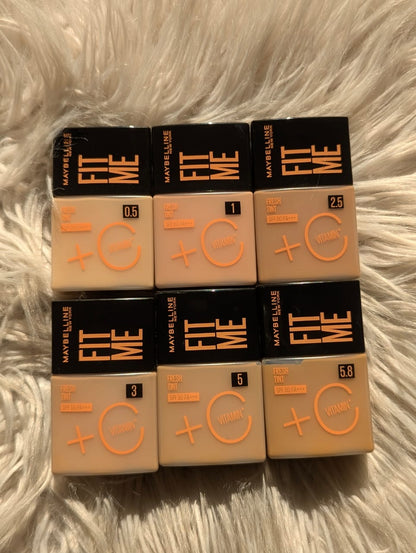 Maybelline Fit Me Fresh Tint Foundation SPF50 – Lightweight Hydrating Skin Tint JZCosmetics.com