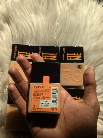 Maybelline Fit Me Fresh Tint Foundation SPF50 – Lightweight Hydrating Skin Tint JZCosmetics.com