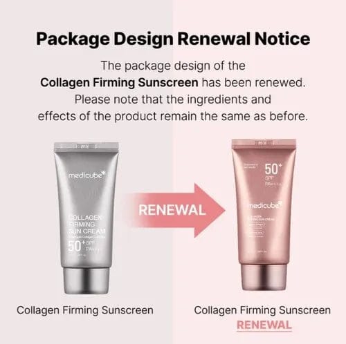 Medicube Collagen Firming Sun Cream SPF50+ PA+++ – Hydrating Korean Sunscreen JZCosmetics.com