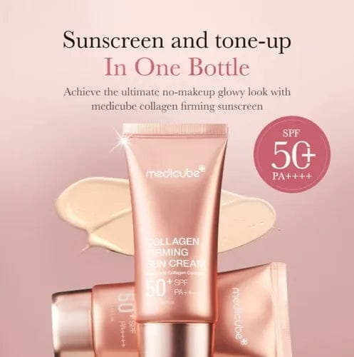 Medicube Collagen Firming Sun Cream SPF50+ PA+++ – Hydrating Korean Sunscreen JZCosmetics.com
