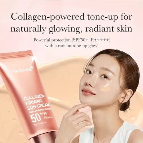 Medicube Collagen Firming Sun Cream SPF50+ PA+++ – Hydrating Korean Sunscreen JZCosmetics.com