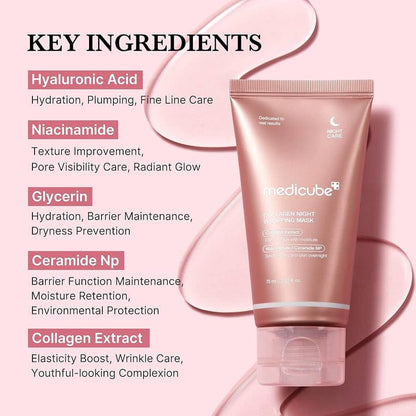Medicube Collagen Night Wrapping Mask 75ml JZCosmetics.com