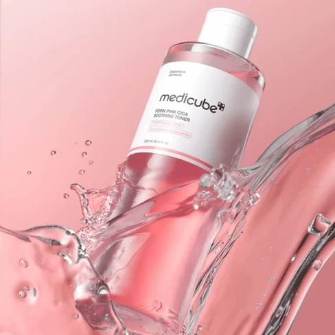 Medicube PDRN Pink Cica Soothing Toner 250ml – Calming & Hydrating Korean Toner JZCosmetics.com