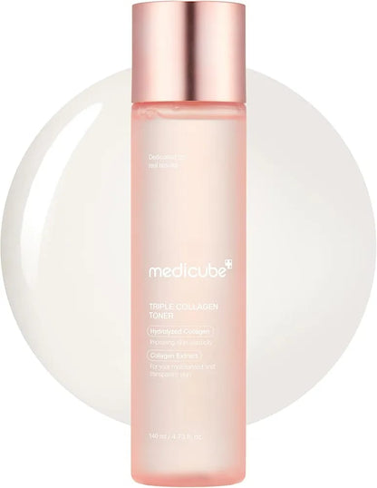 Medicube Triple Collagen Toner 140ml – Hydrating & Firming Korean Skincare Toner JZCosmetics.com