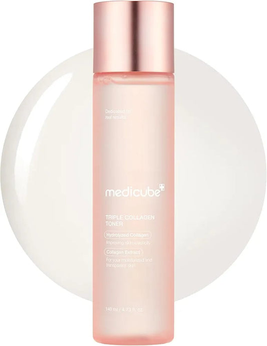 Medicube Triple Collagen Toner 140ml – Hydrating & Firming Korean Skincare Toner JZCosmetics.com