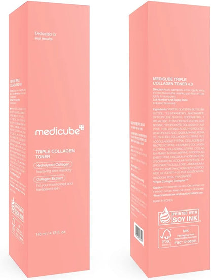 Medicube Triple Collagen Toner 140ml – Hydrating & Firming Korean Skincare Toner JZCosmetics.com