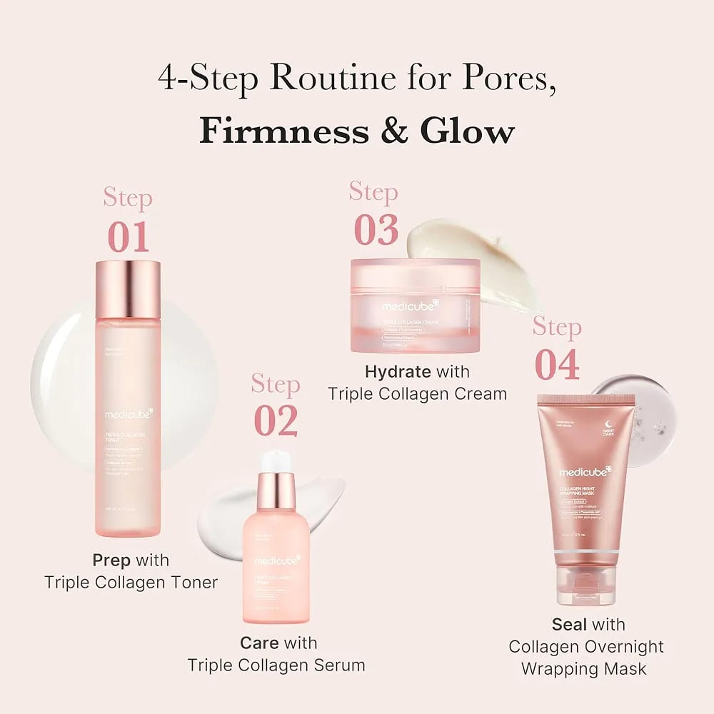 Medicube Triple Collagen Toner 140ml – Hydrating & Firming Korean Skincare Toner JZCosmetics.com