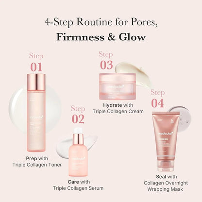 Medicube Triple Collagen Toner 140ml – Hydrating & Firming Korean Skincare Toner JZCosmetics.com
