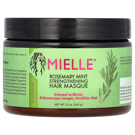 Mielle Rosemary Mint Strengthening Hair Mask 340g – Deep Repair, Hydration & Hair Growth Treatment JZCosmetics.com