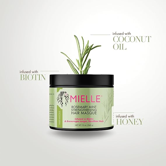 Mielle Rosemary Mint Strengthening Hair Mask 340g – Deep Repair, Hydration & Hair Growth Treatment JZCosmetics.com