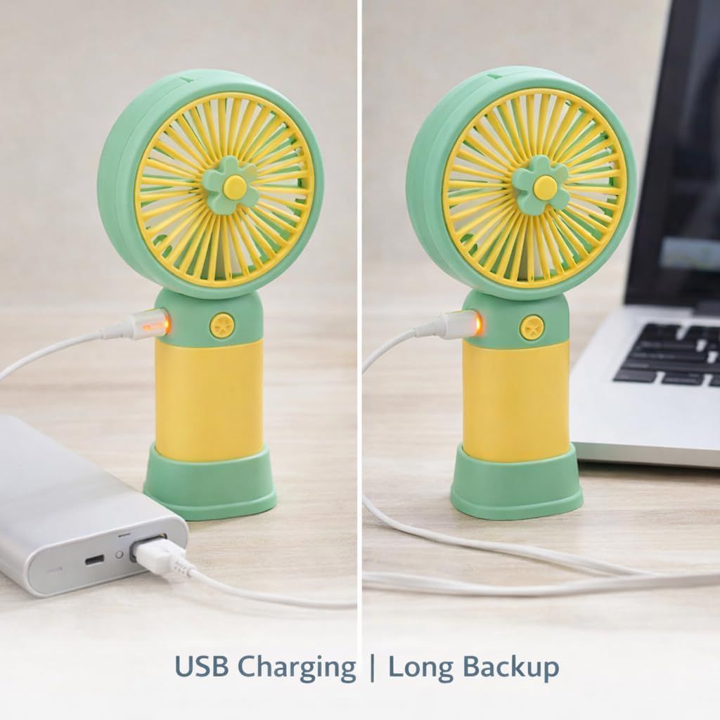 Mini Portable USB Fan 3 Speed Cute Handheld Fan JZCosmetics.com