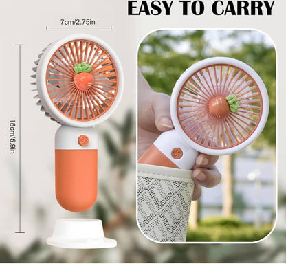 Mini Portable USB Fan 3 Speed Cute Handheld Fan JZCosmetics.com