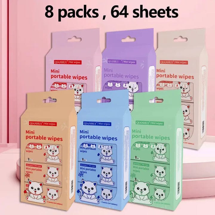 Mini Wipes Portable Wet Tissue Wipes JZCosmetics.com