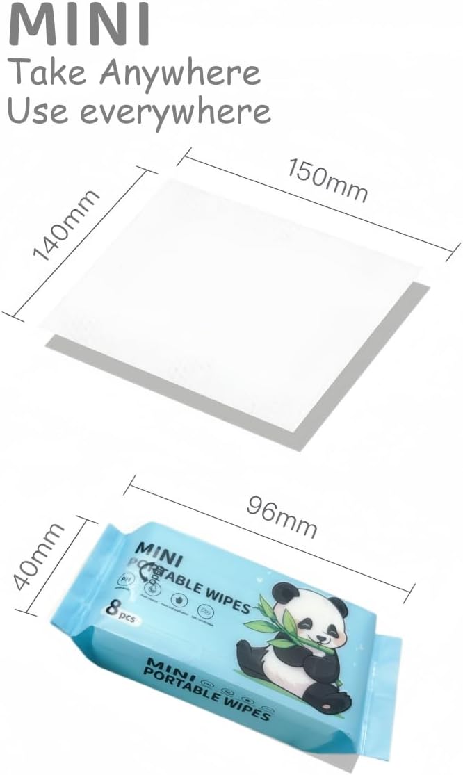 Mini Wipes Portable Wet Tissue Wipes JZCosmetics.com