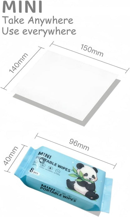 Mini Wipes Portable Wet Tissue Wipes JZCosmetics.com