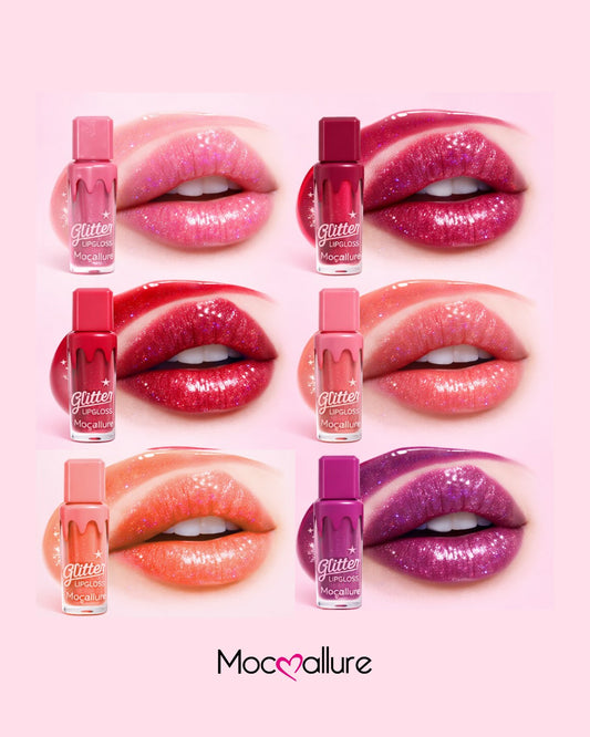 Mocallure Glitter Lip Gloss 6pcs Set JZCosmetics.com
