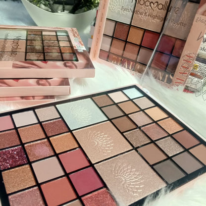 Mocallure Pro Master Eye Shadow & Glow Highlighter All-In-One Palette JZCosmetics.com