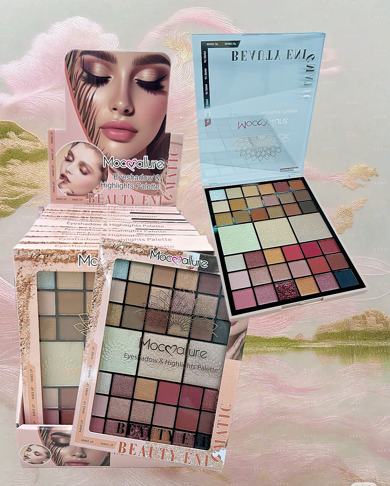 Mocallure Pro Master Eye Shadow & Glow Highlighter All-In-One Palette JZCosmetics.com