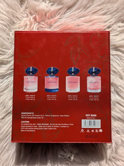 My Way Gift Set 30ml × 4 – Premium Long-Lasting Perfume Collection JZCosmetics.com