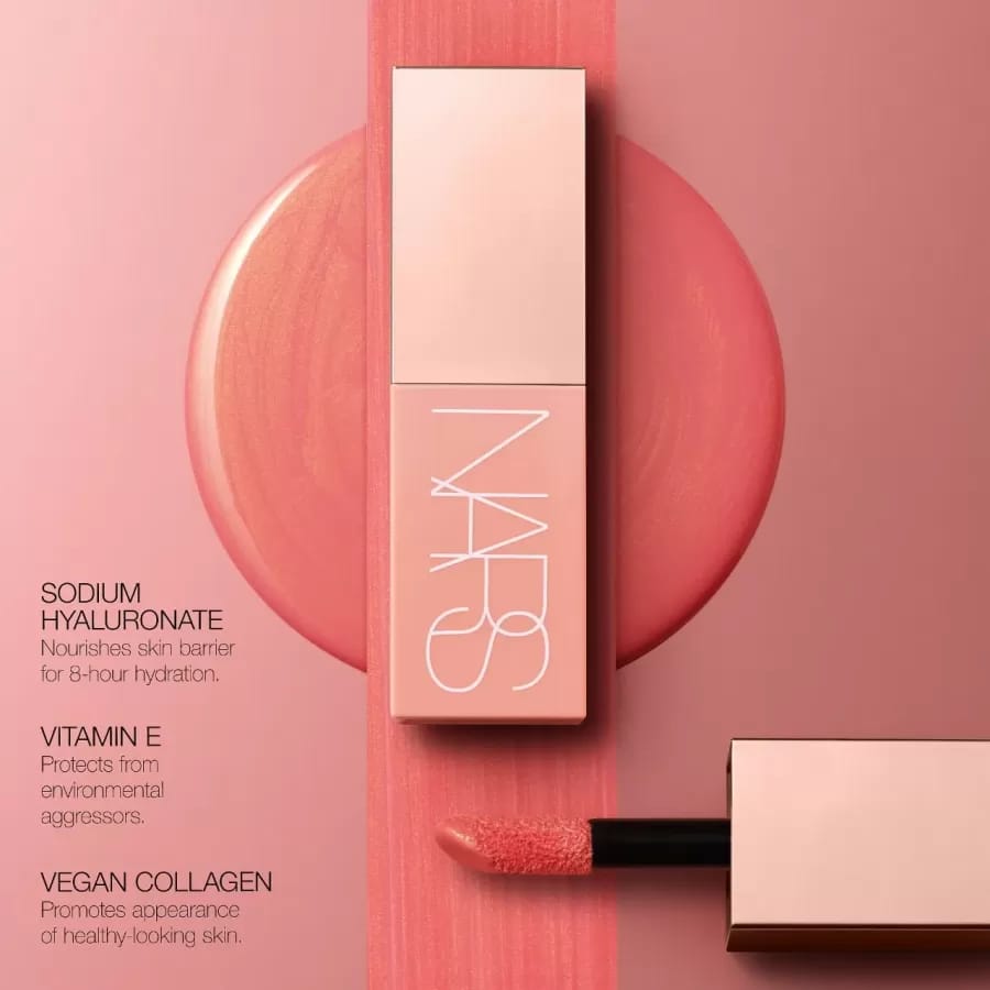 NARS Afterglow Liquid Blush 2pcs Set – Dolce Vita & Brazen | Lightweight Dewy Natural Flush JZ Cosmetics