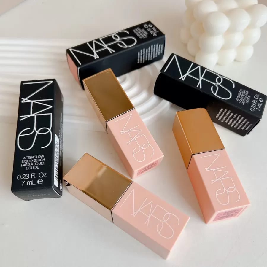 NARS Afterglow Liquid Blush 2pcs Set – Dolce Vita & Brazen | Lightweight Dewy Natural Flush JZ Cosmetics