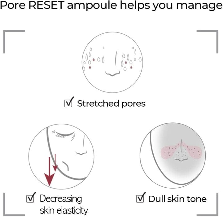 Numbuzin No.3 Pore Reset Ampoule Shot 25ml – Pore Care & Smoothing Serum JZCosmetics.com