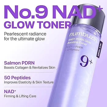 Numbuzin No.9 NAD+ PDRN Glow Boosting Toner 150ml JZCosmetics.com