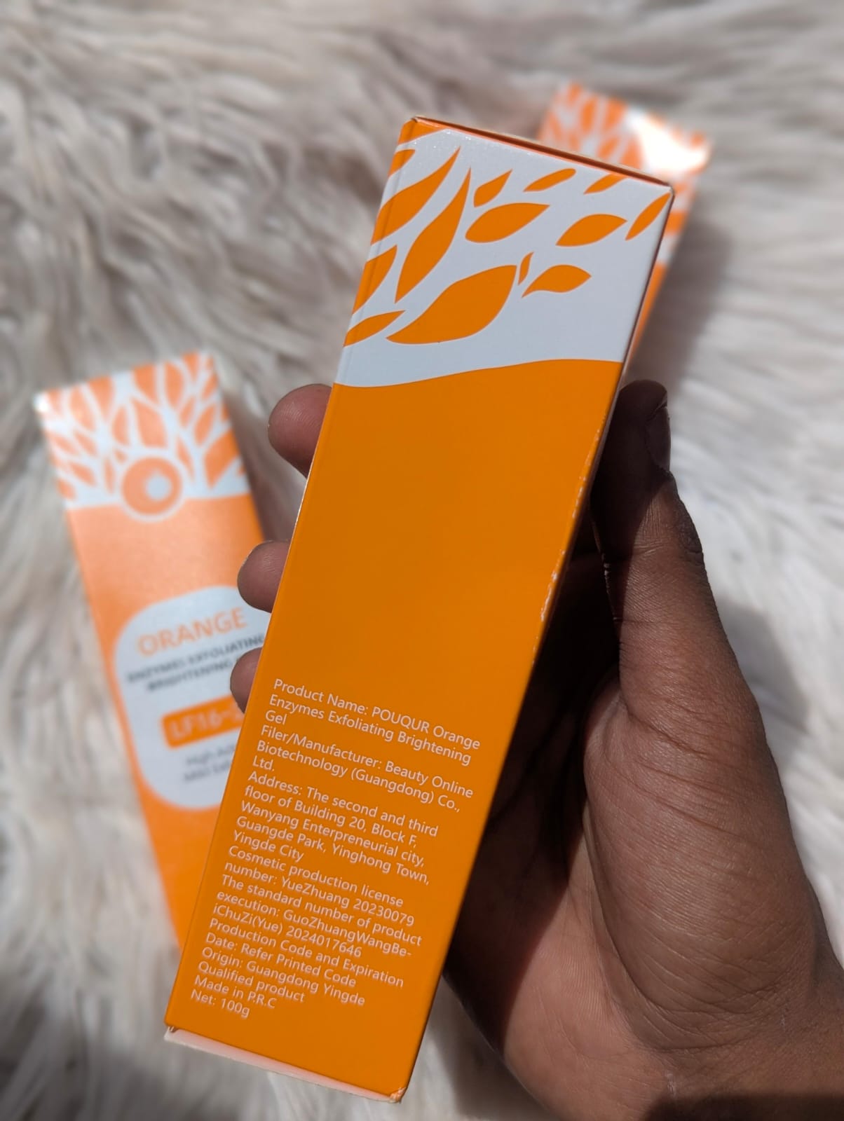 Pouqur Exfoliating Gel with Orange Enzyme 100g JZCosmetics.com