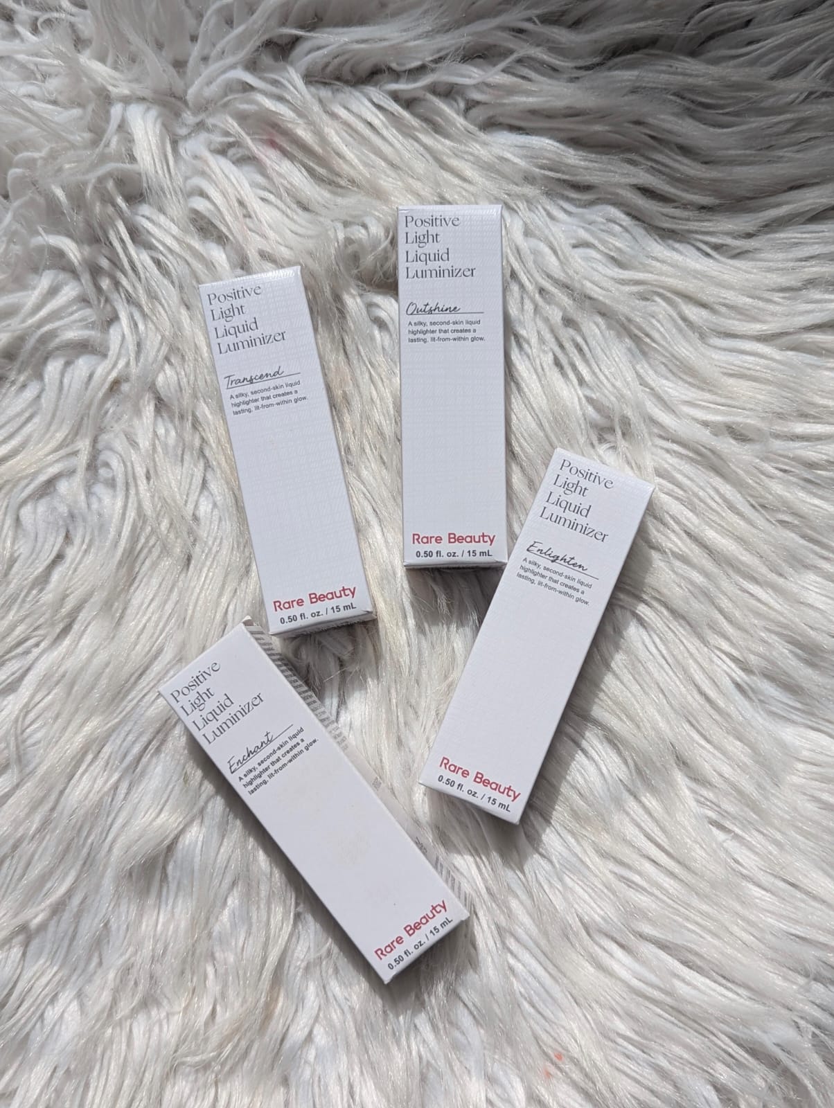 Rare Beauty Positive Light Liquid Luminizer 15ml – 4pcs Set | Ultra-Glowy Radiant Liquid Highlighter JZCosmetics.com