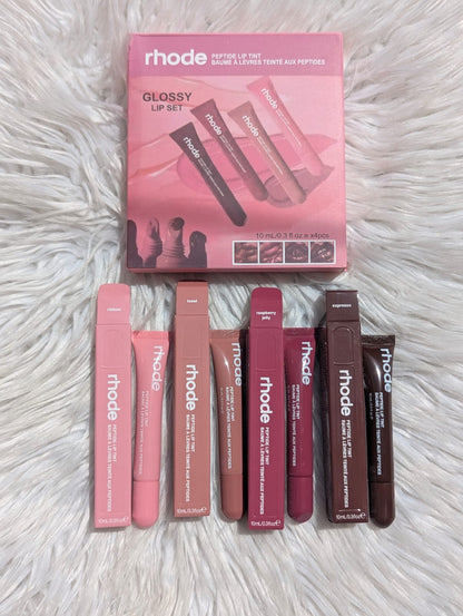 Rhode Peptide Lip Tint 4-in-1 Set 10ml – Hydrating Glossy & Plumping Lip Tint with Long-Lasting Moisture JZCosmetics.com