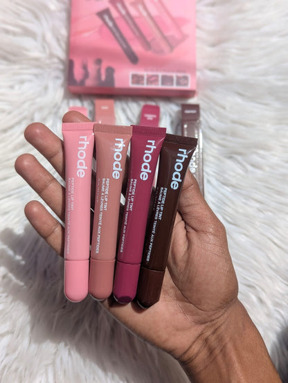Rhode Peptide Lip Tint 4-in-1 Set 10ml – Hydrating Glossy & Plumping Lip Tint with Long-Lasting Moisture JZCosmetics.com