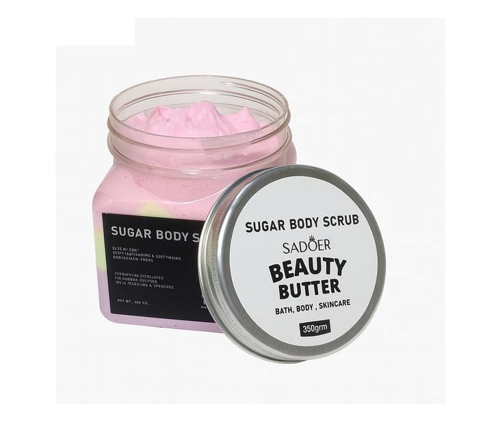 SADOER Sugar Body Scrub 350ml – Exfoliating & Nourishing Beauty Butter JZCosmetics.com