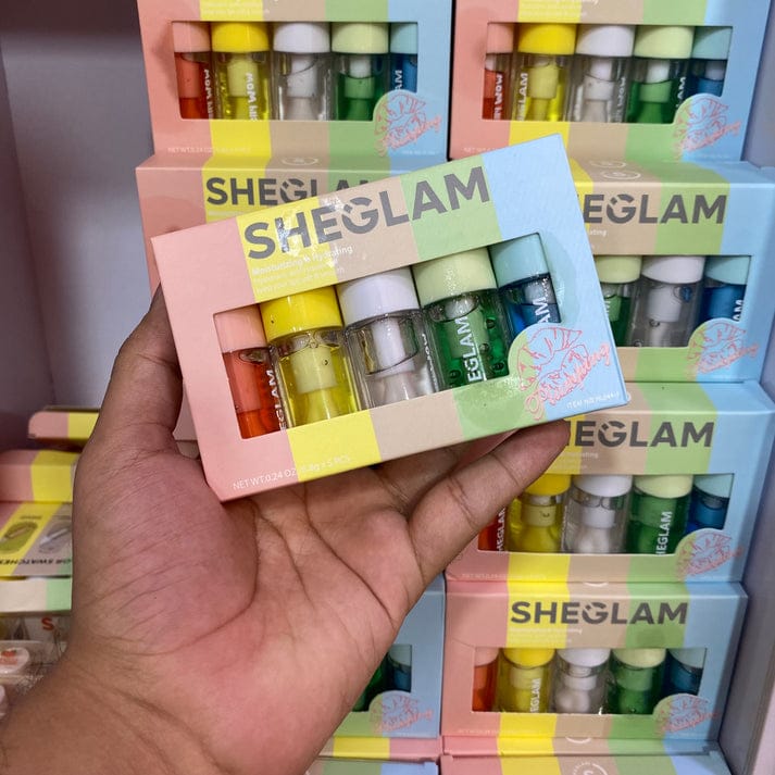 SHEGLAM Lip Gloss 5 Pcs Set – High Shine Non-Sticky Lip Gloss JZCosmetics.com