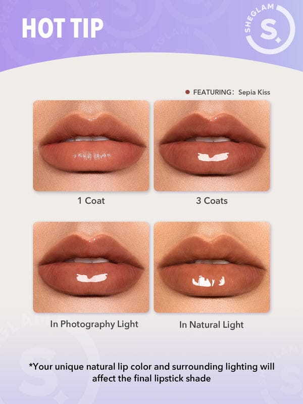 SHEGLAM Pout Perfect Shine Lip Plumper 12pcs Set – Hydrating Glossy & Volumizing Lip Gloss JZCosmetics.com