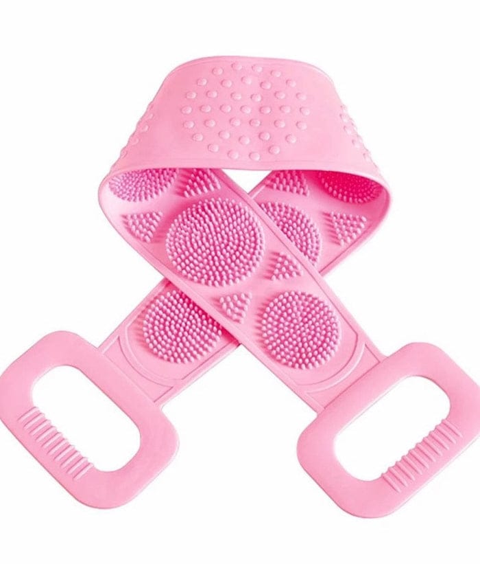 Silicone Back Scrubbing Belt | Silicone Body Scrubber Towel JZCosmetics.com