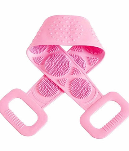 Silicone Back Scrubbing Belt | Silicone Body Scrubber Towel JZCosmetics.com