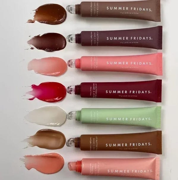 Summer Fridays Lip Butter Balm 8pcs Set – Hydrating Nourishing Glossy Lip Care Treatment JZCosmetics.com
