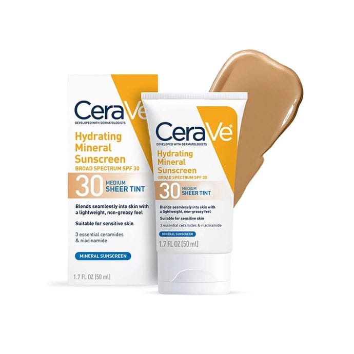 Hydrating Mineral Sunscreen SPF 30 Tinted (50ml) – Broad-Spectrum UV Protection JZCosmetics.com