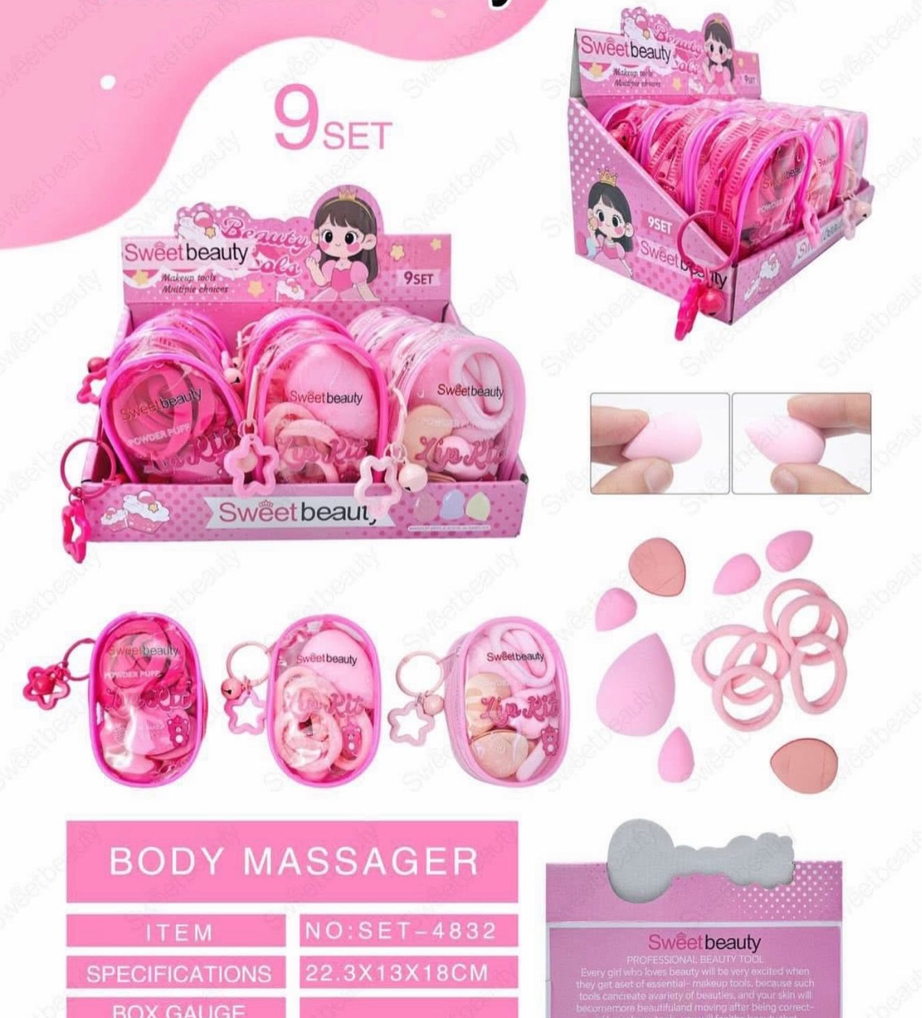 Sweet Beauty 13 Pcs Makeup Tool Se JZCosmetics.com